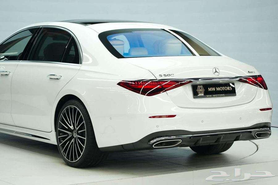 مرسيدس S 500 موديل 2025 أصفار خليجي أبيض أبيض63394522035203114