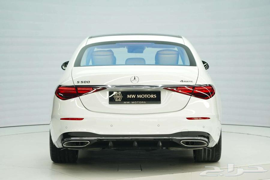 مرسيدس S 500 موديل 2025 أصفار خليجي أبيض أبيض63394522035203113