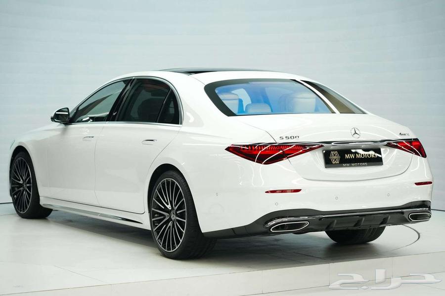 مرسيدس S 500 موديل 2025 أصفار خليجي أبيض أبيض63394522035203112