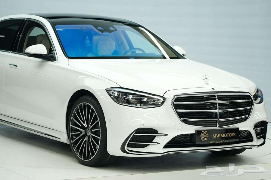 مرسيدس S 500 موديل 2025 أصفار خليجي أبيض أبيض63394522035203111