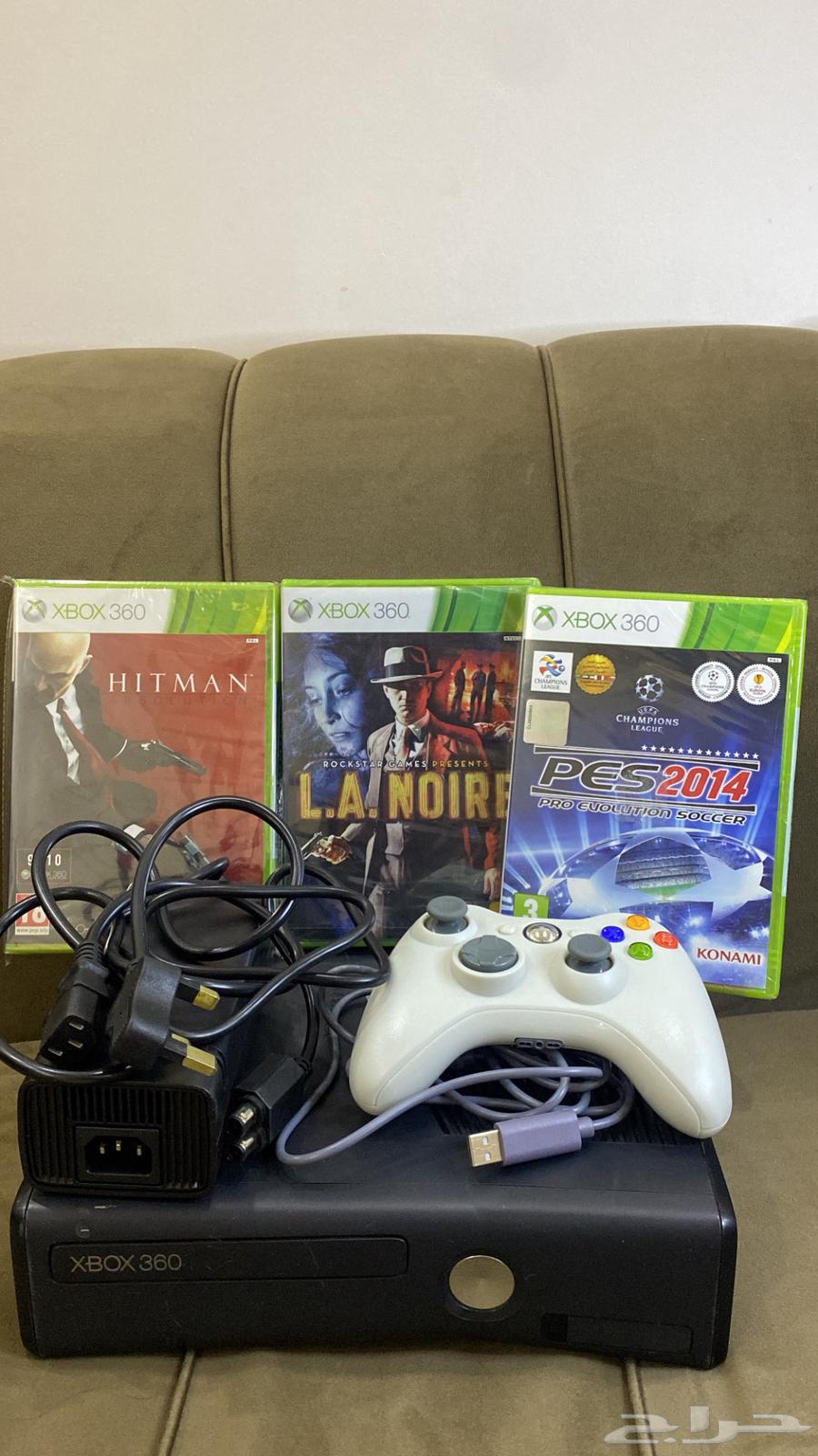 جهاز Xbox 360 نظيف جدا  ومع أشرطة جديدة63386071936643111