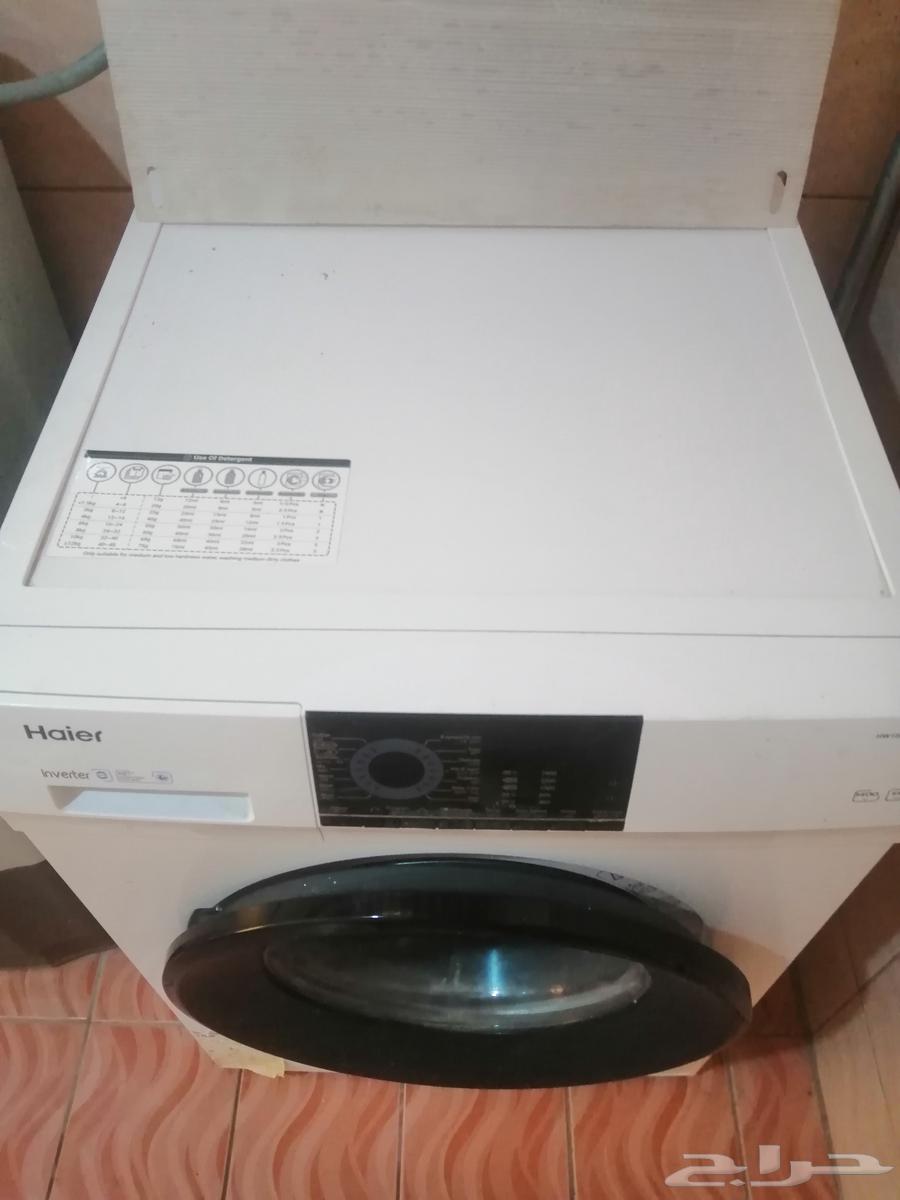 For sale Haier front load washing machine 10 kg with 70% drying capacity, white color63618191052931111