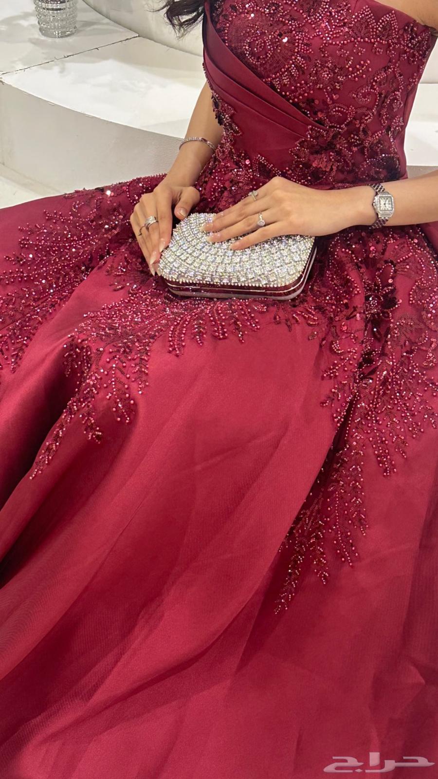 Red burgundy evening dress 200 SAR63381272533377118