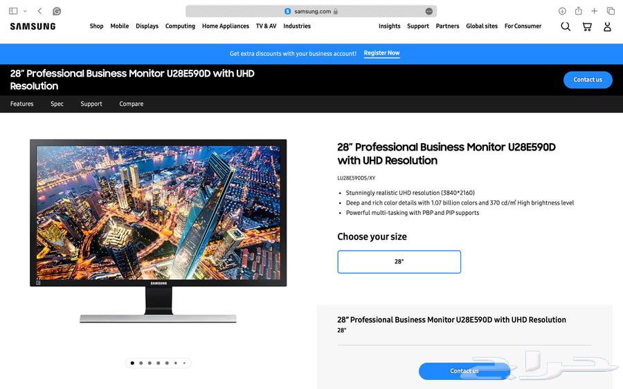 Samsung 28-inch PC Gaming 4K Screen63381300908546113