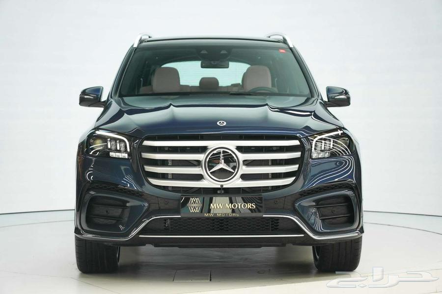Mercedes GLS 450 2025 model, Gulf specs, blue and white63381439206913111