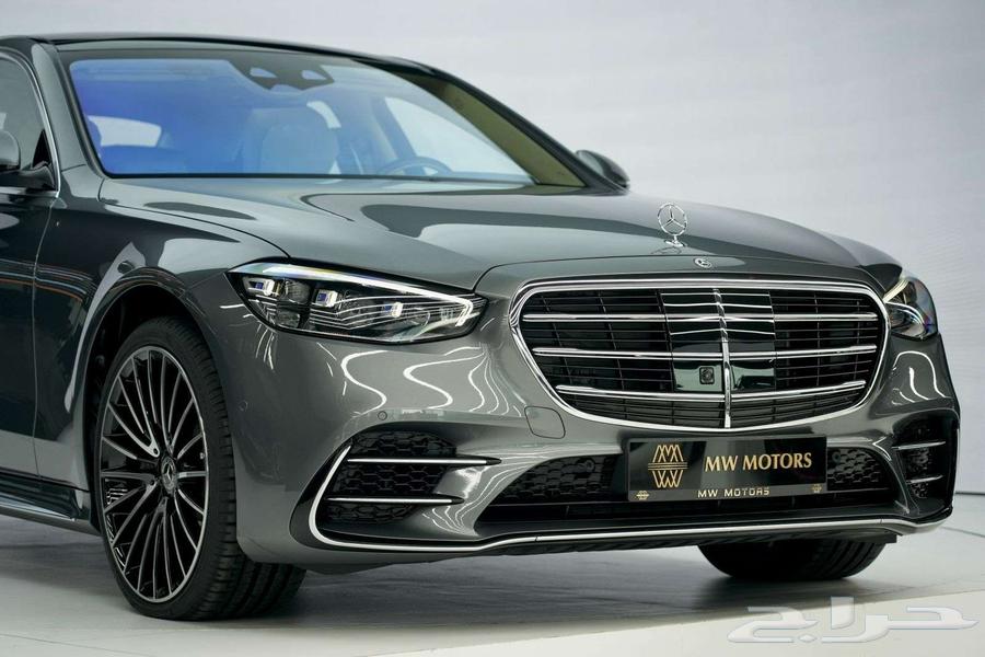 مرسيدس S 500 موديل 2025 أصفار خليجي رمادي فاتح أبيض63654661031041112