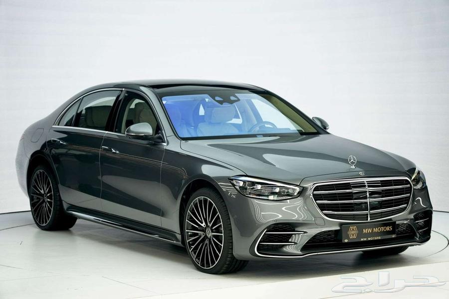 مرسيدس S 500 موديل 2025 أصفار خليجي رمادي فاتح أبيض63654661031041110