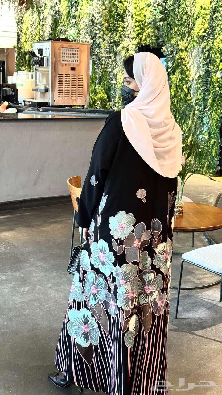 عباية عصرية وانيقة نوع القماش كتان فاخر63655106331905110