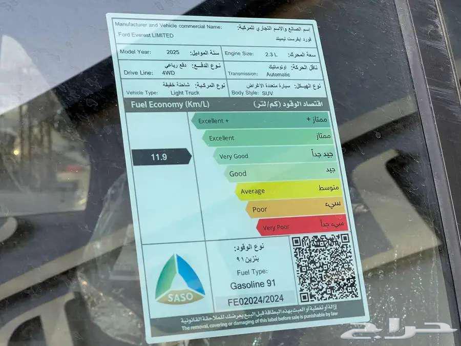 Ford Everest Limited 202563655071813634114