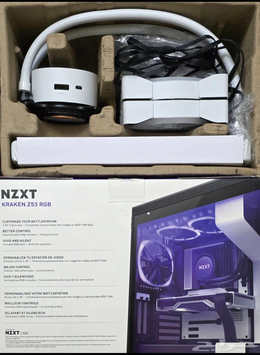 مبرد مائي NZXT KRAKEN Z53RGB63655613464706110