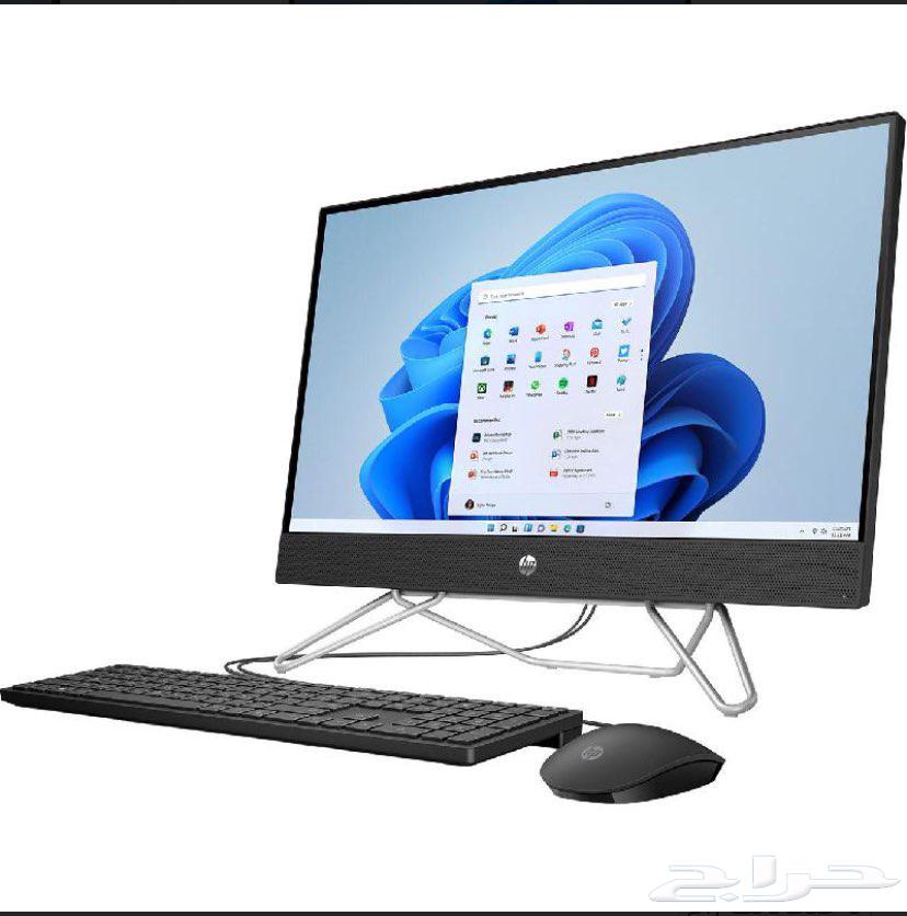 اتش بي الكل في واحد بي سي كمبيوتر مكتبي شامل مع طابعة hp63655810151681111