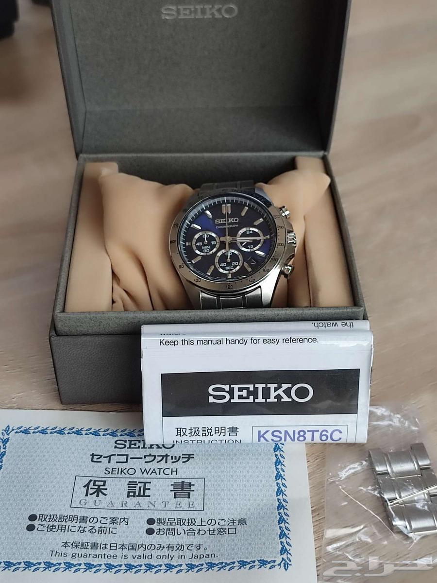 سايكو كرونوجراف Seiko Chronograph QZ Blue dial 8T63-00D063655701701249111