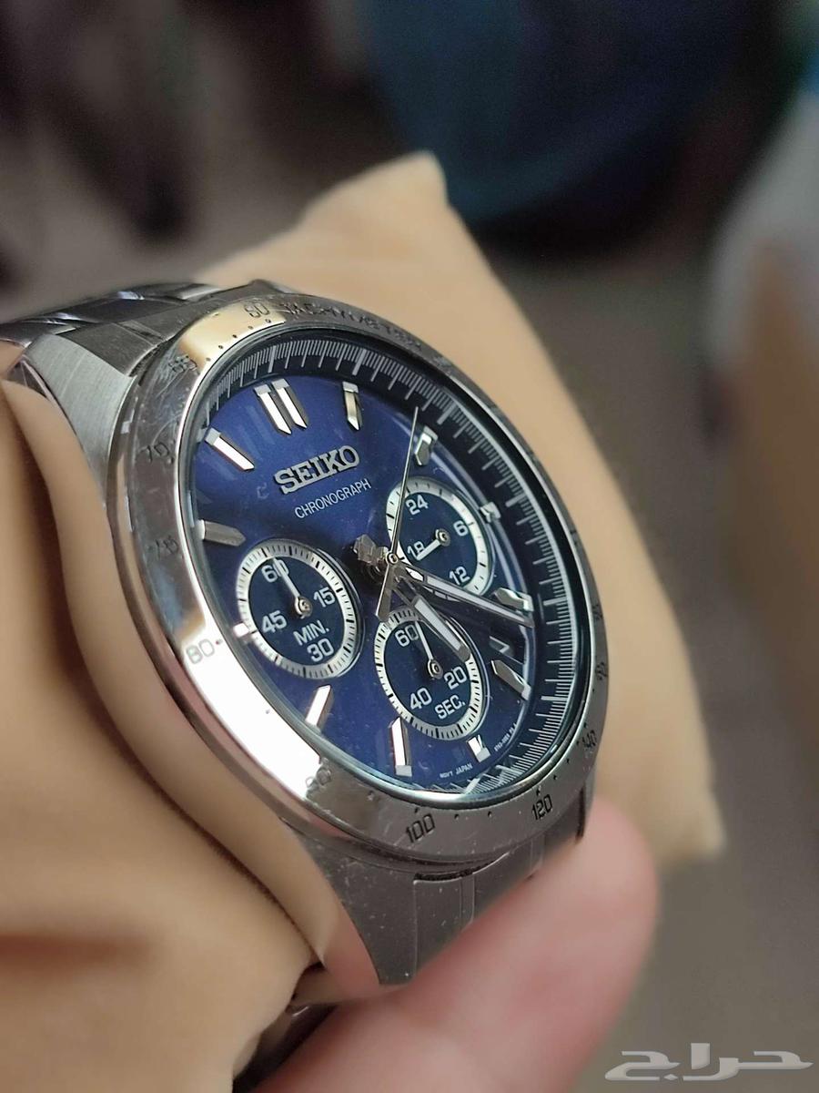 سايكو كرونوجراف Seiko Chronograph QZ Blue dial 8T63-00D063655701701249114