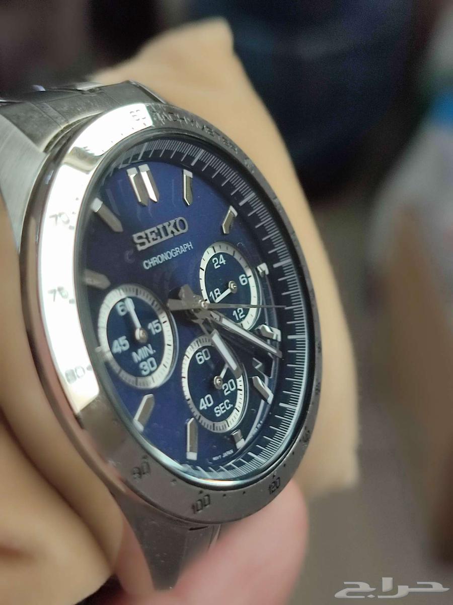 سايكو كرونوجراف Seiko Chronograph QZ Blue dial 8T63-00D063655701701249113