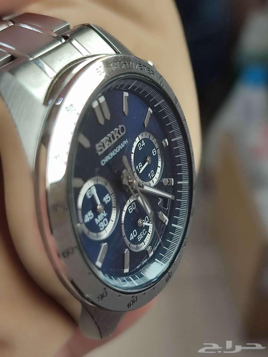 سايكو كرونوجراف Seiko Chronograph QZ Blue dial 8T63-00D063655701701249110