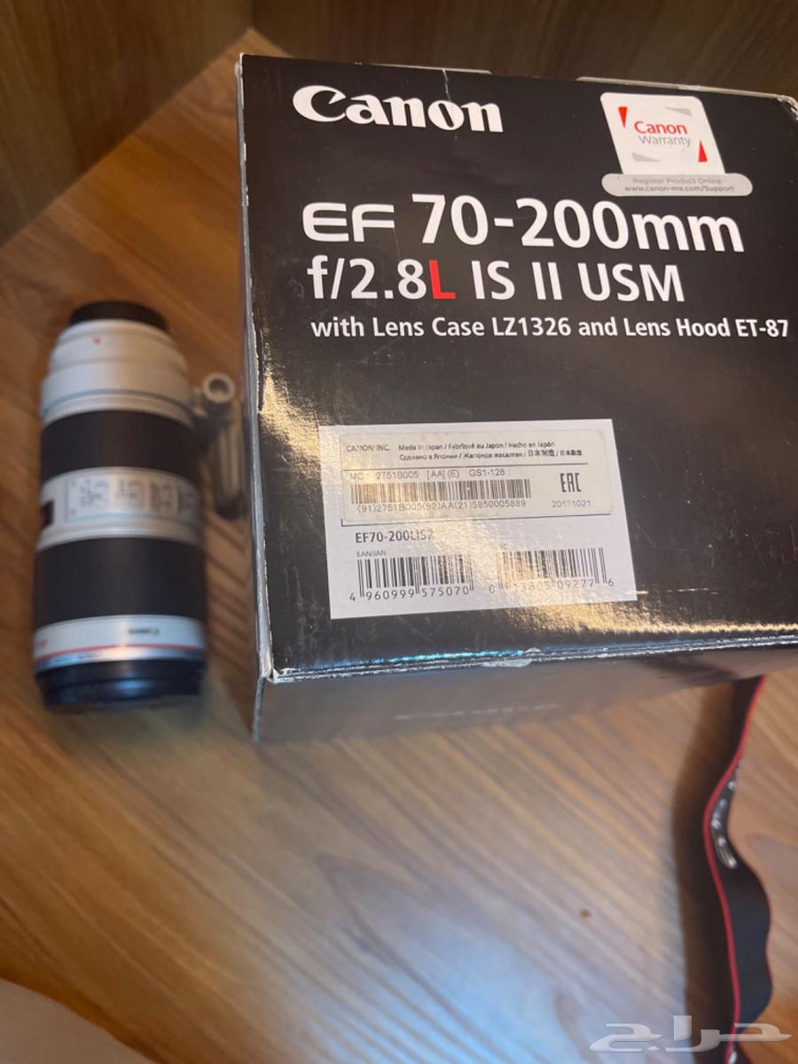 عدسة تصوير كانون 70-200 نظيفه جدا63657328184194112