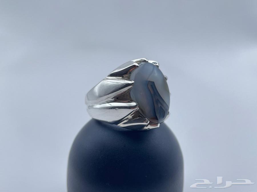 Yemeni Agate Ring with Handcrafted Setting63655708151553111