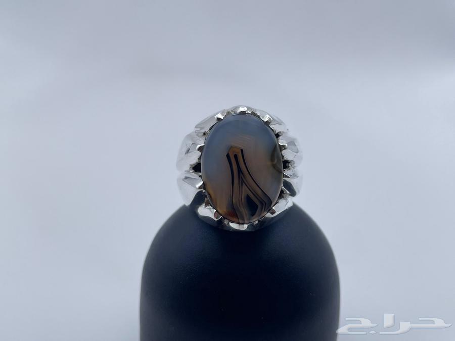 Yemeni Agate Ring with Handcrafted Setting63655708151553110