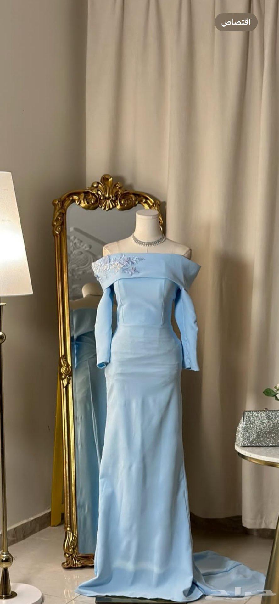 فستان ازرق جديد لم يلبس63679432515585110