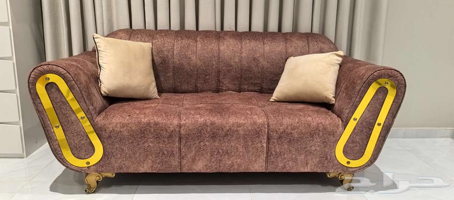 Velvet sofa in neo-classic and modern style suitable for bohemian63674182647810110