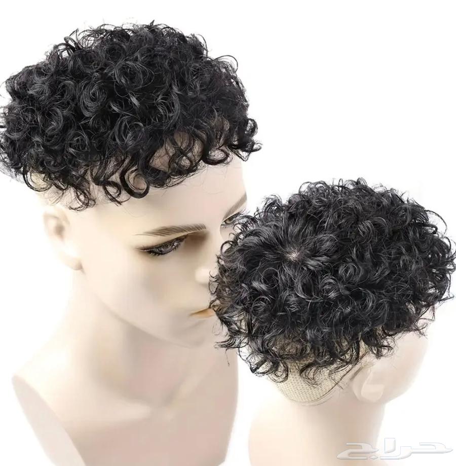 Natural Curly Men's Wig63676378208258110