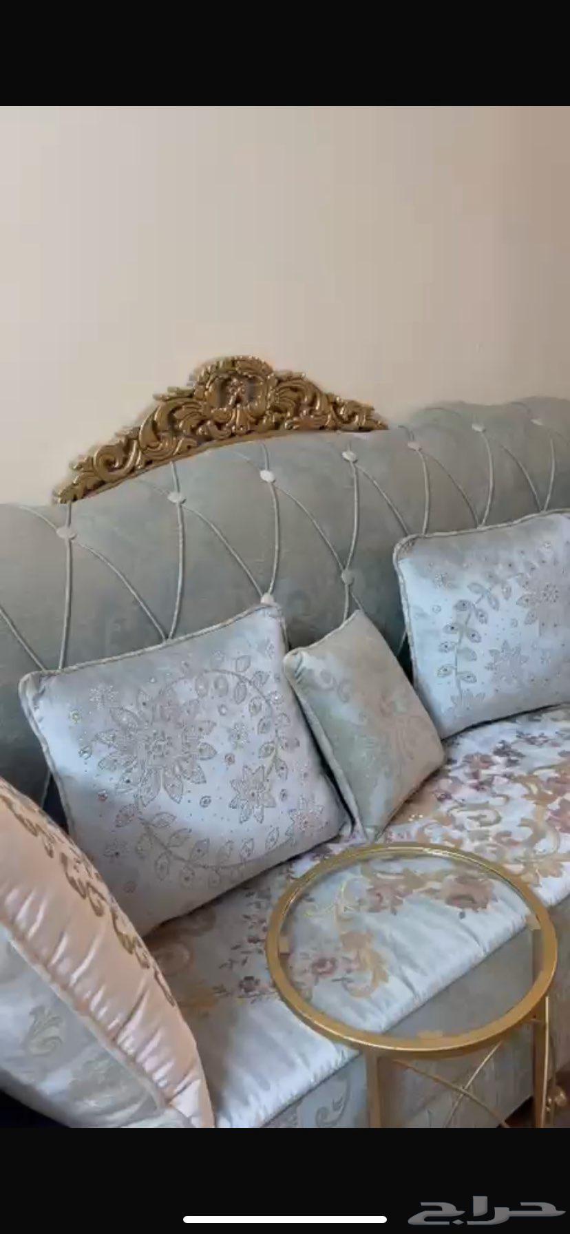 كنب مجلس جديد 6 قطع كنب و9 طاولات63679523252995114