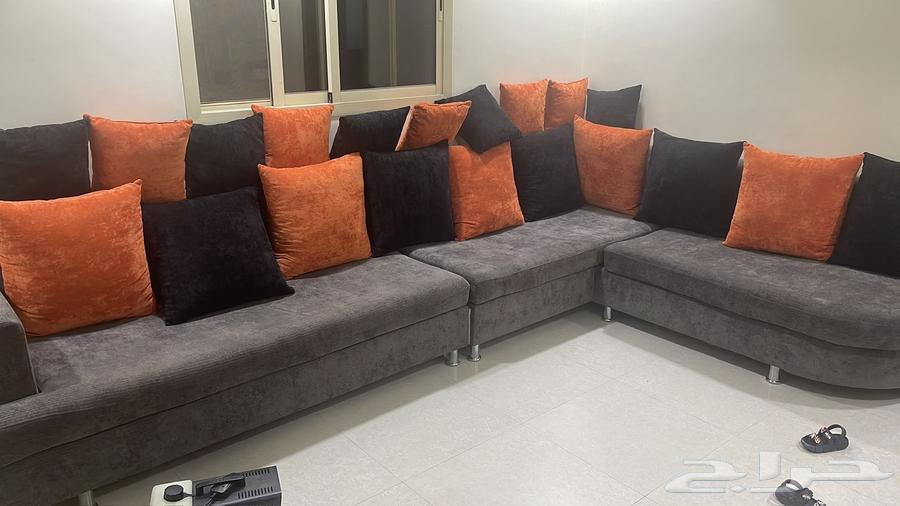 طقم كنب 7 اشخاص ونص طقم على شكل L63680733775361111