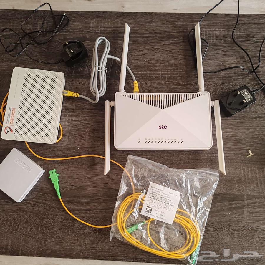 راوتر stc الياف ضوئية شبه جديد63711233261570110