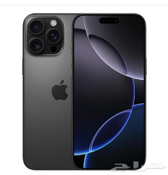 iPhone 16 Pro Max جديد اللون اسود سعة 1TB63729385741315110
