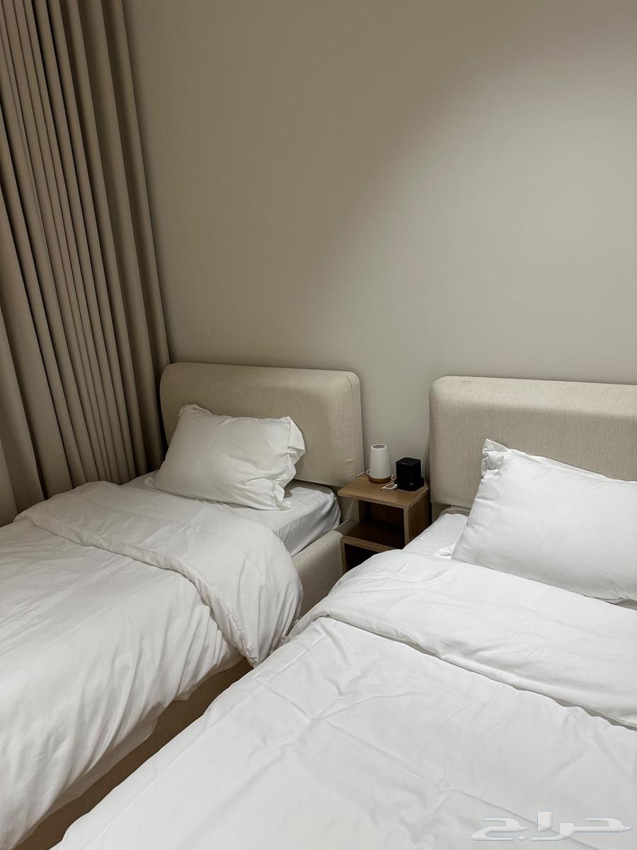 Two beds 1.20 by 2 meters with semi-new mattresses (Al Malqa neighborhood)63728524554370110