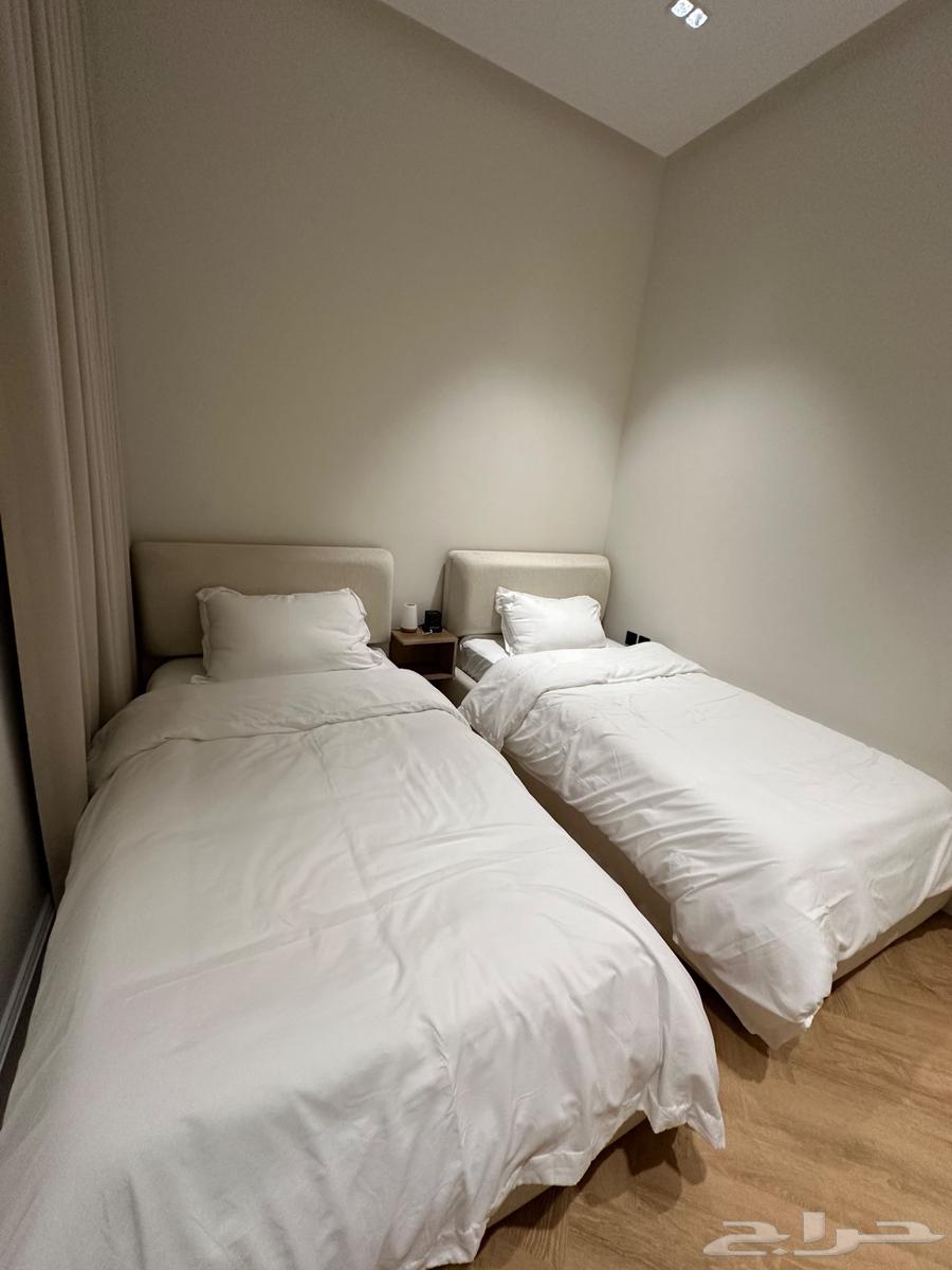 Two beds 1.20 by 2 meters with semi-new mattresses (Al Malqa neighborhood)63728524554370113