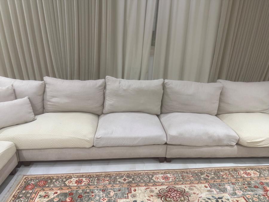 Semi-new Zawateen sofa, Al-Rajhi foam, first grade63739625937921110