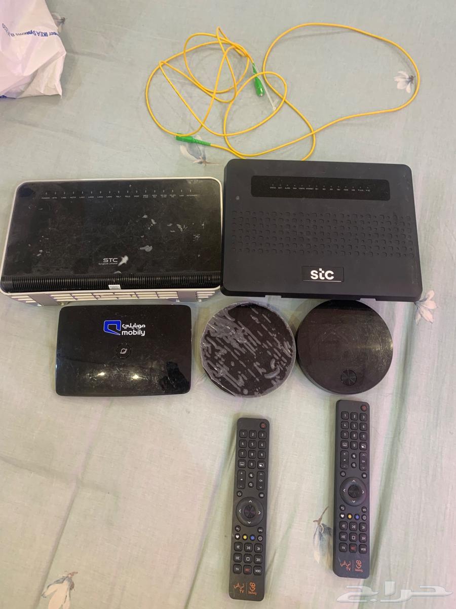 ريموت جوي tv عدد 2 ومودم stc عدد 2 ألياف بصريه63756071923715110