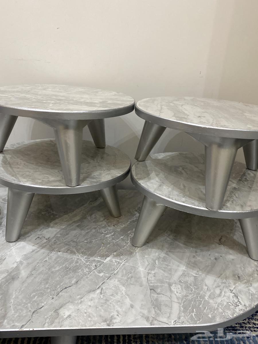 Table with 4 small tables and 3 new desert coolers63775000756353111