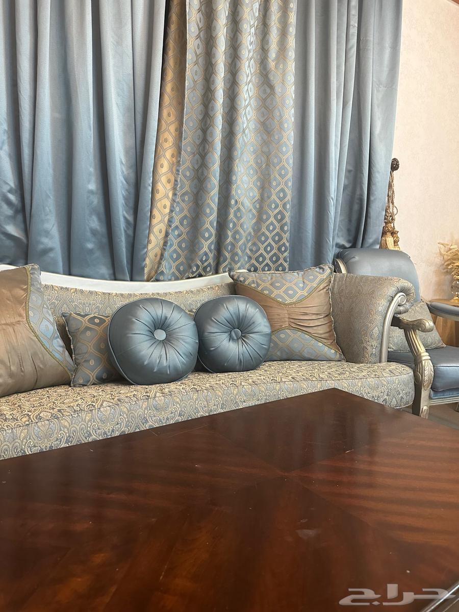Sofa for sale with tables and cover for the highest bidder63768318228737112