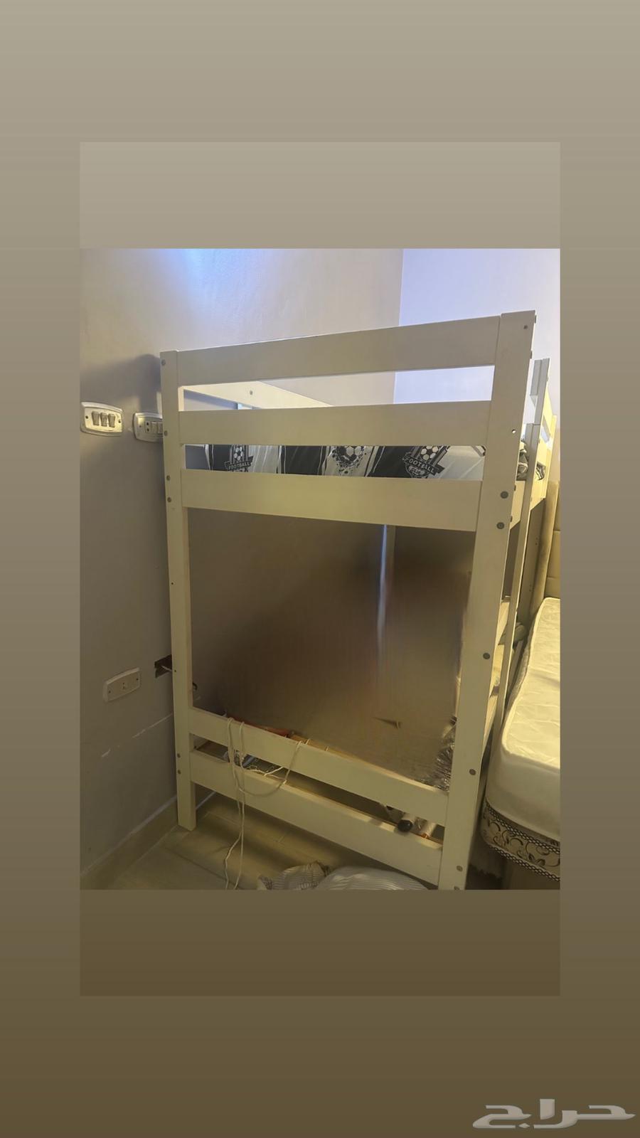 سرير كبير ايكيا بطابقين بحاله جيده63786736881921113