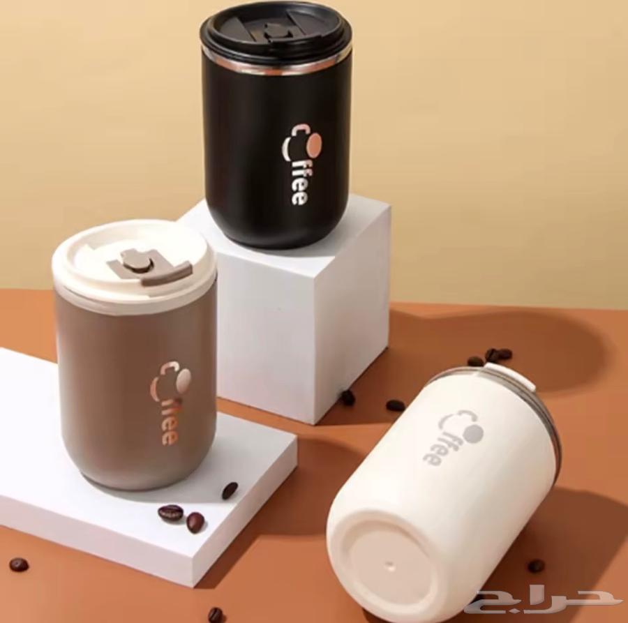 كوب مق قهوه حار بارد انيق مع غطاء مانع للتسرب63784215259523110