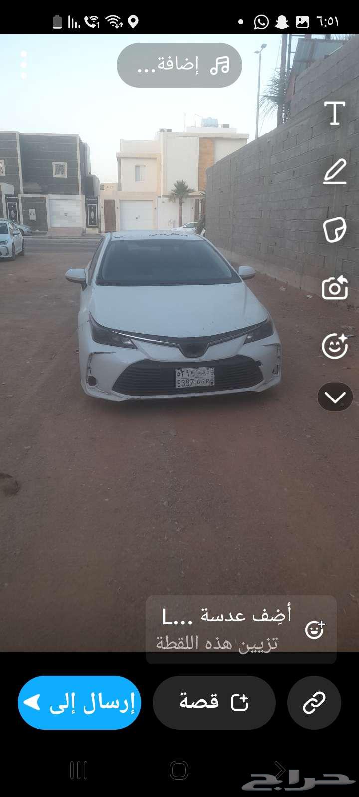 للبيع كورلا 2022 ممشى قليل64199163335937114