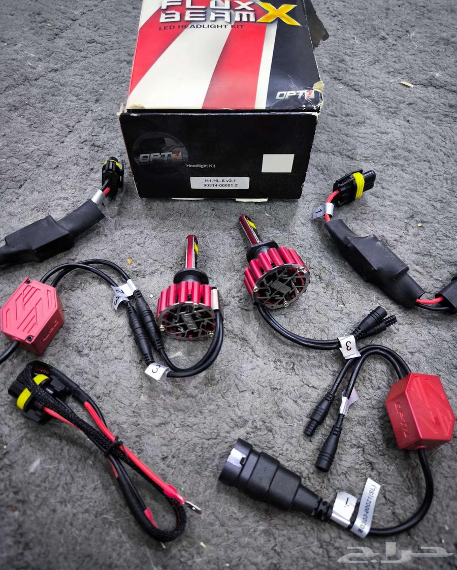 OPT7 brand powerful LED H1 bulbs, full set64199163369091112