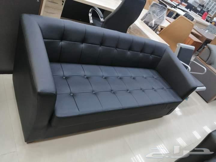 مكتبي كنب جلد مختلف أشكال طقم كامل متوفر سعر من جمله64618789632002113