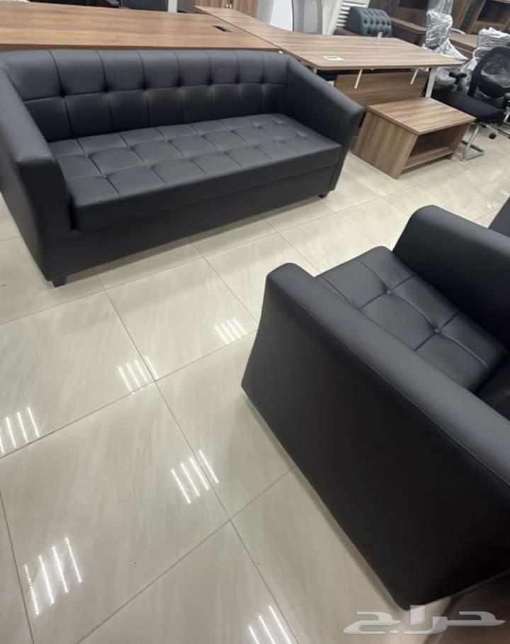 مكتبي كنب جلد مختلف أشكال طقم كامل متوفر سعر من جمله64618789632002111