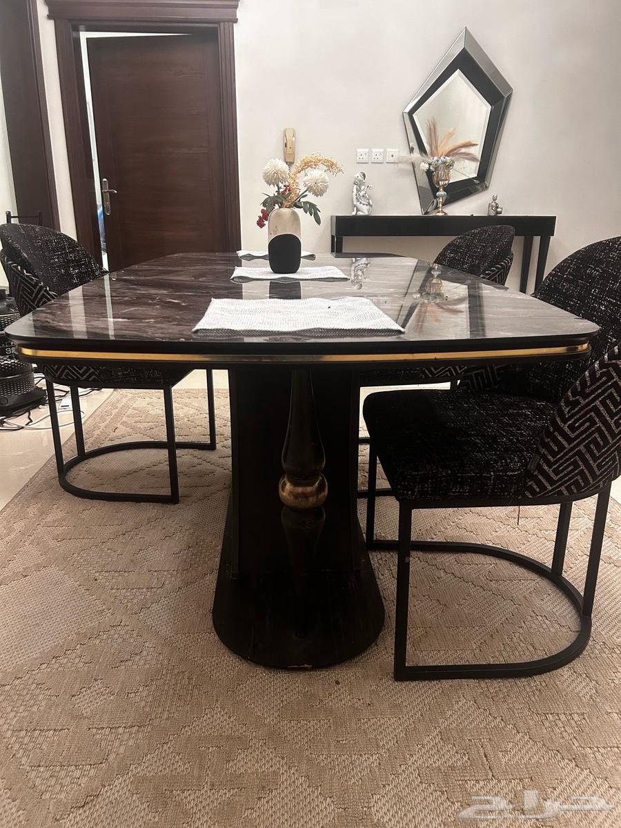 طاولة طعام رخام 6 كراسي البيع مستعج64193696150657112