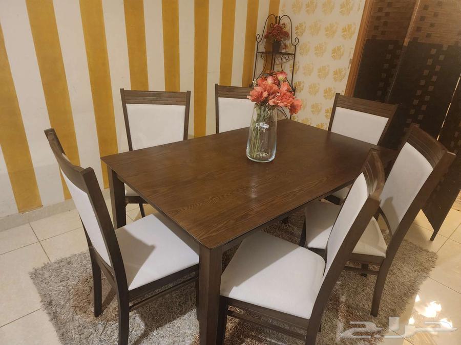 طقم طاولة طعام جديد تماما  للبيع   لم ي ستخدم64264293306243110