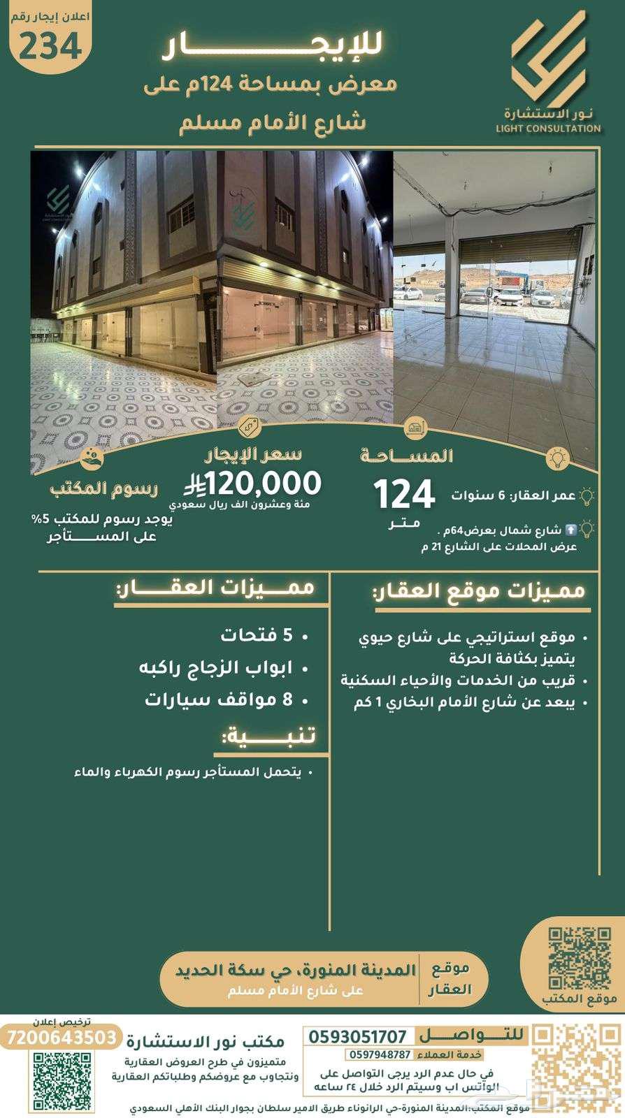 Exhibition for rent with an area of 124 sqm on Imam Muslim Street63613342873219110