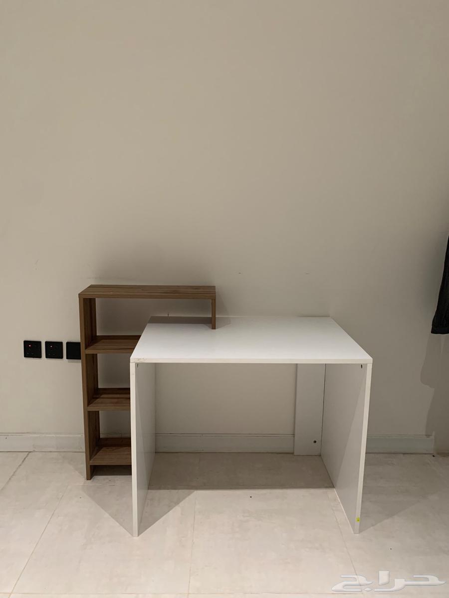 مكتب خشب مع ارفف مدمجة64231182353538110