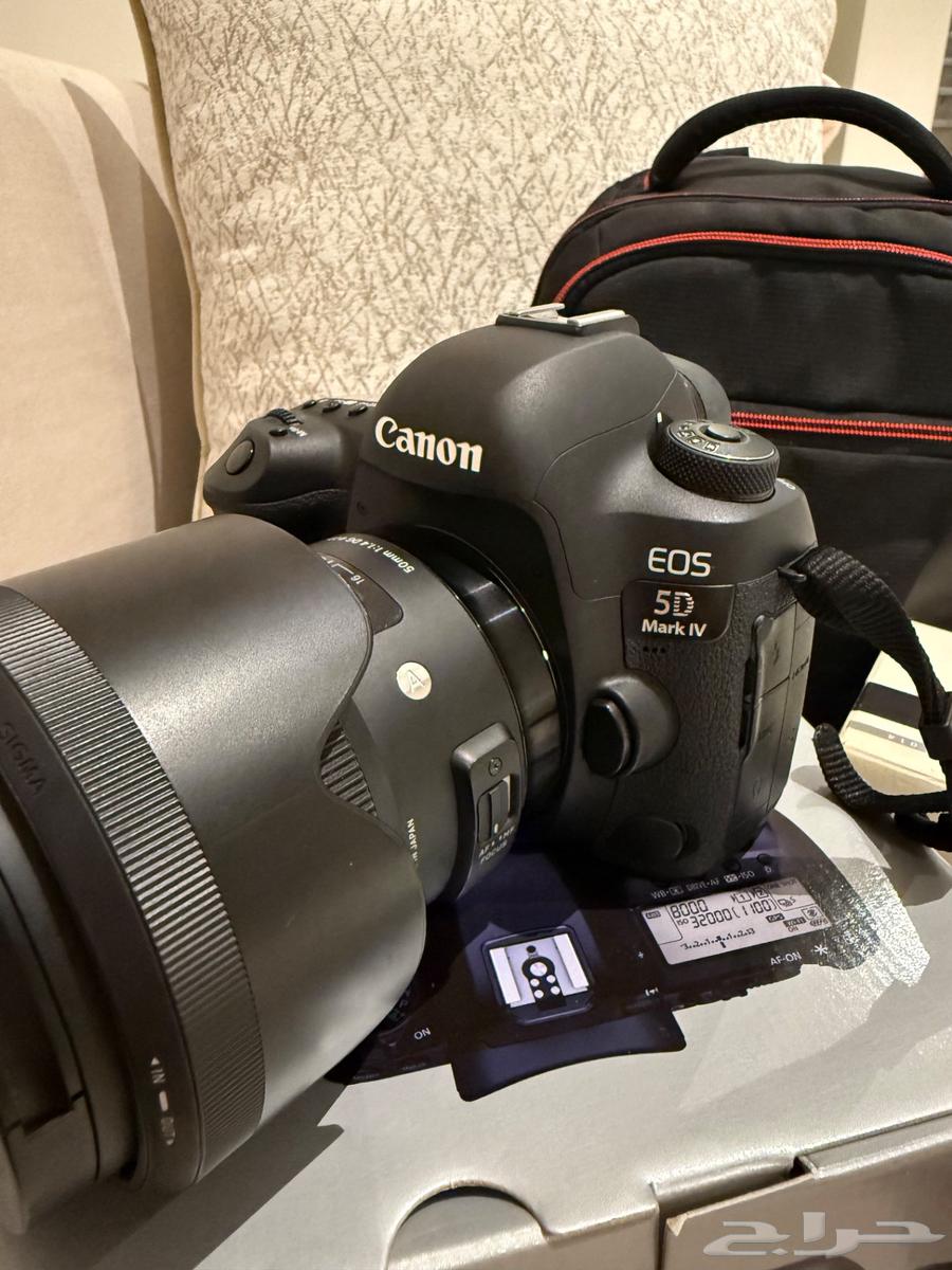 كاميرا كانون 5D iv   عدسة. سيجما 50mm 1.464229479587203111
