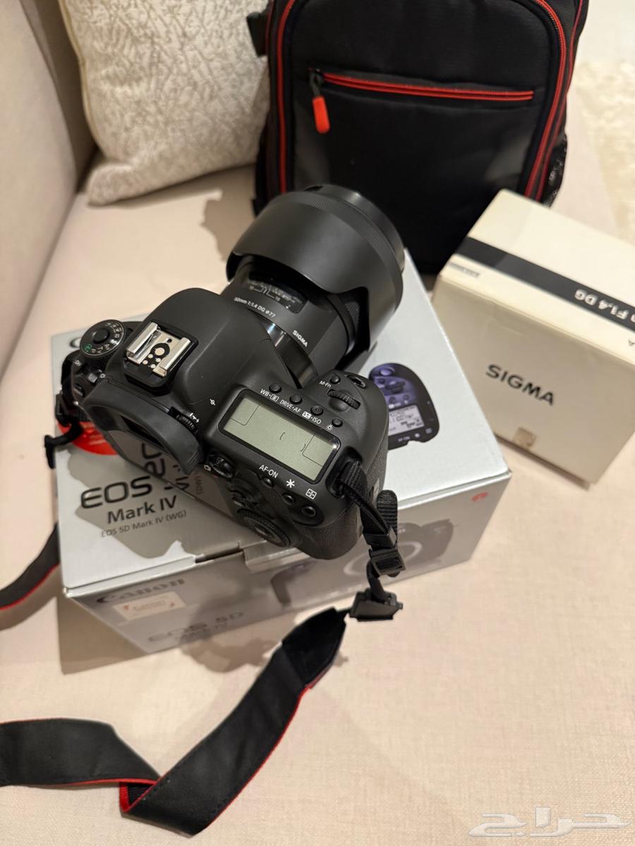 كاميرا كانون 5D iv   عدسة. سيجما 50mm 1.464229479587203110