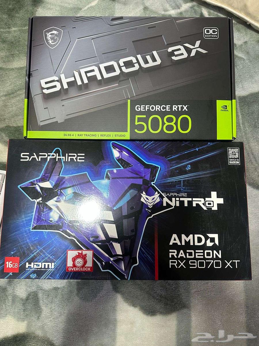 MSI GeForce RTX 5080 and Sapphire Nitro RX9070 XT graphics card64233487086594110