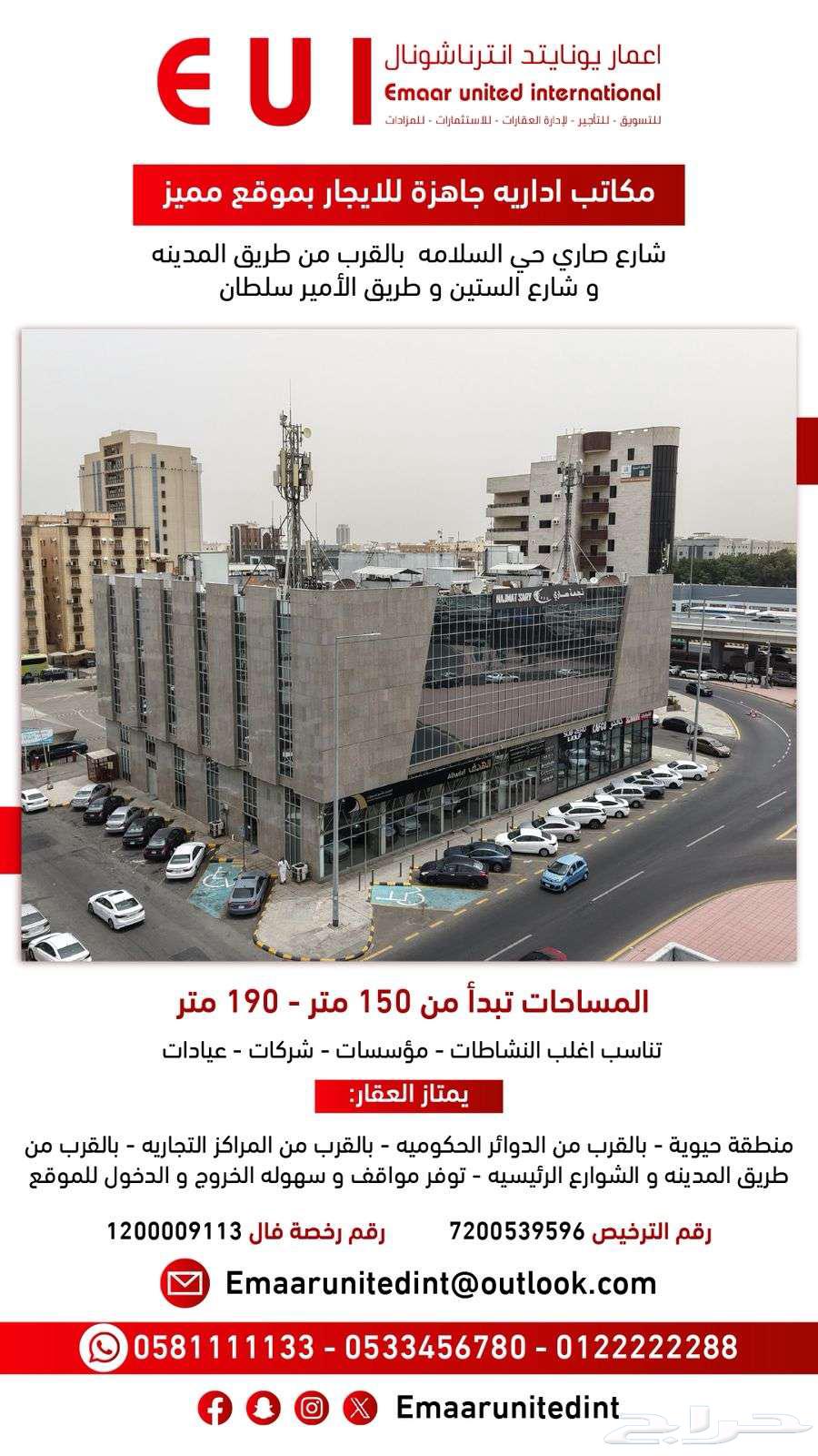 Offices for rent in Al Salamah District on Sari Street in a prime location63613347207426111