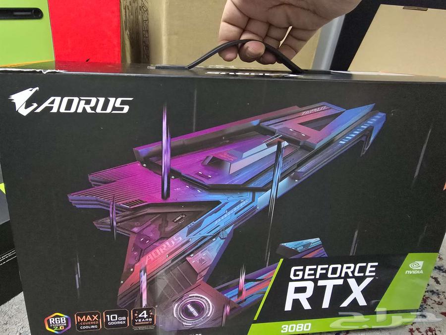 ( تم البيع )aorus geforce rtx 3080 master 10g64230803522434110